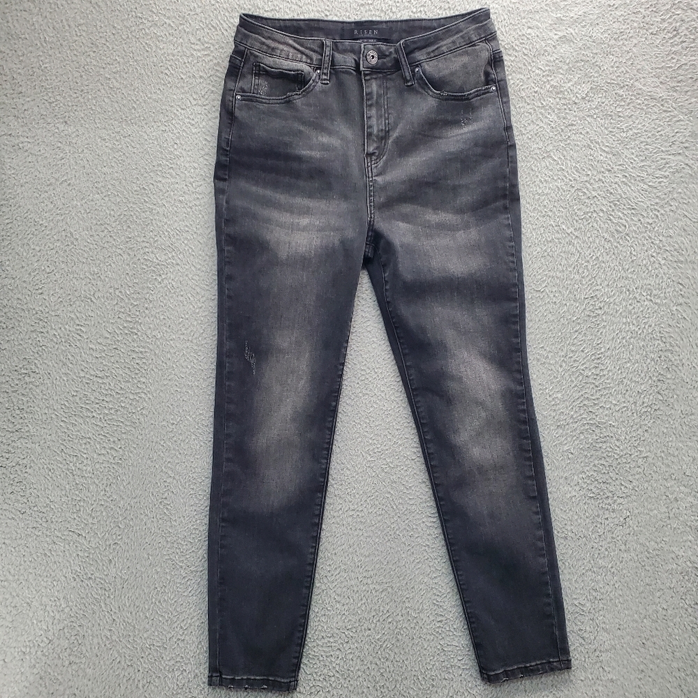 Risen Skinny Jeans Womens Size 9 Black